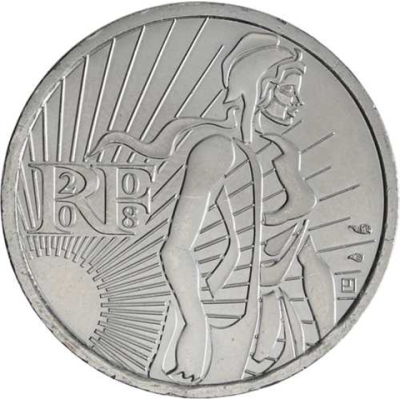 Frankreich-5 Euro-2008-Stgl-Säerin-RS