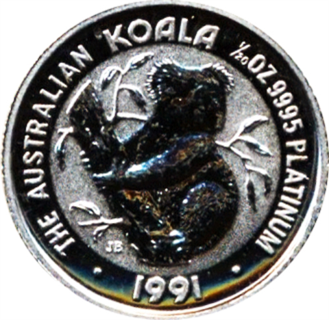 Australien-5-Dollar-1991-Platin-Koala-RS