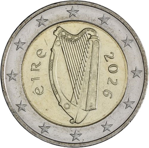 Irland-2 Euro-2026-bfr-Kursmünze-RS