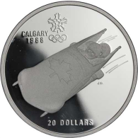 Kanada-20Dollar-1987-AGpp-Bobfahren-RS