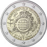 Deutschland 2 Euro 2012 bfr. 10 Jahre Euro- Bargeld Mzz. A