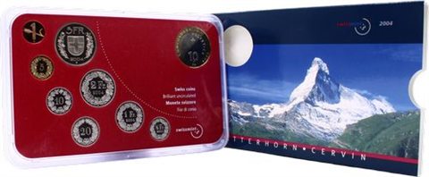 Schweiz-18,86 Franken-2004-Stgl-Matterhorn-RS