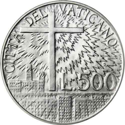 Vatikan-500Lire-1991-Sozialdoktrin-VS