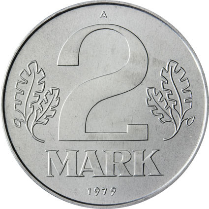 DDR 2 Mark Kursmünzen 1957 bis 1989 