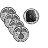 Drittes Reich 4 x 5 Reichsmark (1936, 1937, 1938, 1939) - Paul von Hindenburg