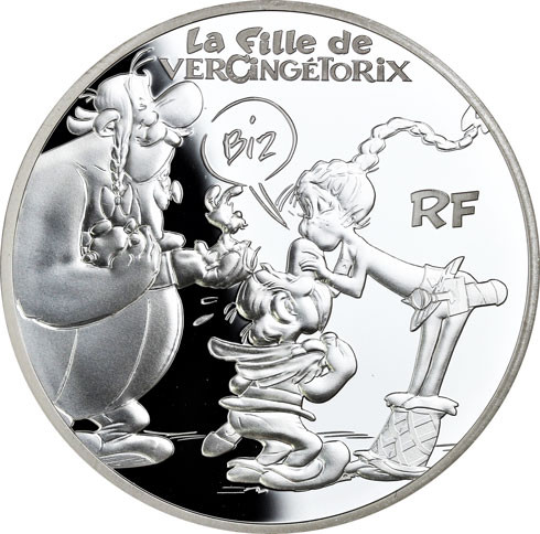 Frankreich 10 Euro 2019 PP 60 Jahre Asterix - Adrenaline, Tochter des Vercingetorix VS