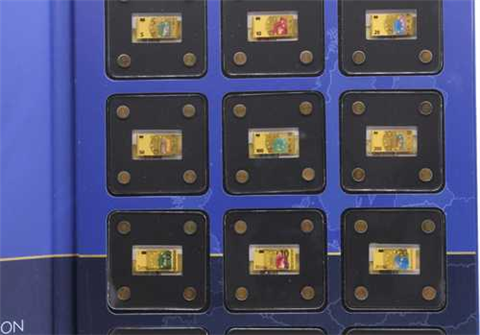 Deutschland-13x1-500unze-AU-Farbe-Euro-Banknoten-Folder