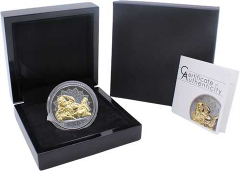 Palau-10 Dollar-2018-AGpp-Blach-Ruth-Laughing Buddha-RS