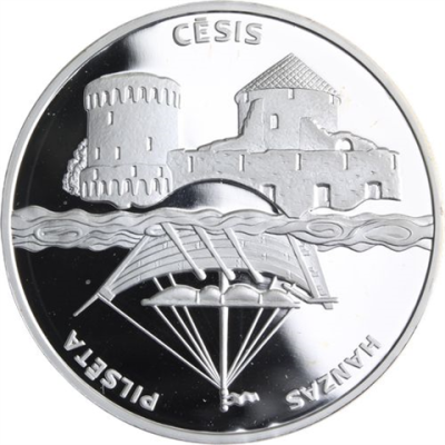 Lettland-1 Lats-2001-AGpp-Cesis-RS
