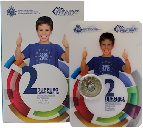 SanMarino-2Euro-2012-stgl-10JahreBargeld-Farbe-Coincard-RS-2
