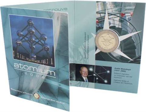 Belgien-2 Euro-2006-bfr-Atomium-Coincard