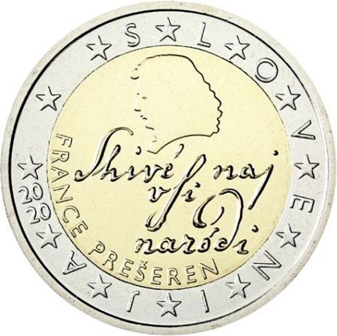 Slowenien-2-Euro-2020-France-Preseren-1