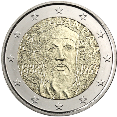 Finnland 2 Euro 2013 bfr. Franz Emil Sillanpää I
