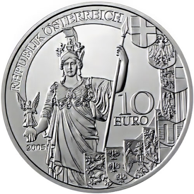 Österreich-10-Euro-2005-Silber-HGH-Zweite-Republik-RS