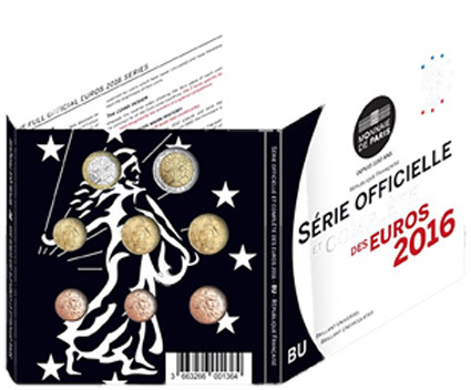 Frankreich 3,88 Euro 2016 stgl. KMS im Folder