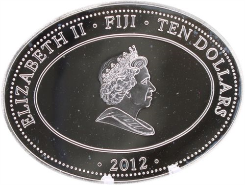 Fiji-10 Dollar-2012-AGpp-30Todestag Grace Kelly-Etui