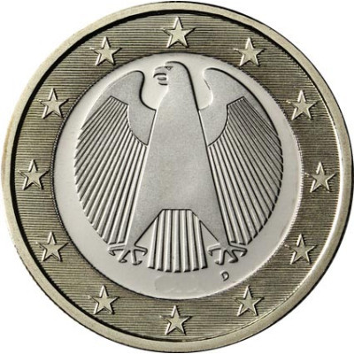 Deutschland 1 Euro- 2016  Kursmünze Adler 