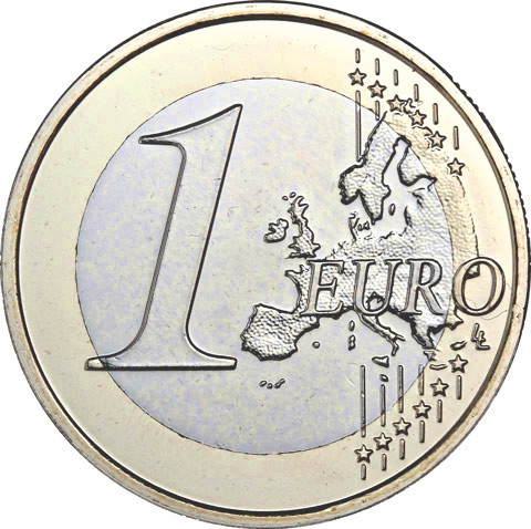 1 Euro Münzen aus dem Vatikan mit dem Papstsiegel  von Franziskus 2018