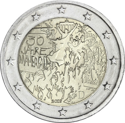 Deutschland-2-Euro-2019-Mauerfall-J-bfr-I