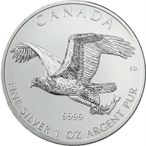 Kanada 5 Dollars 2014 bfr. Birds of Prey Bald Eagle