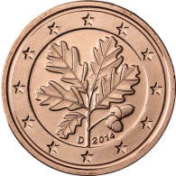 Euro Cent Kursmünzen Deutschland Jahrgang 2014 Stempelglanz 
