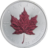 Kanada-5 Dollar-2015-AGstgl-MapleLeaf-Farbe Glitzer Rot-RS