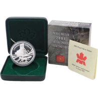Kanada-1Dollar-2003-AGpp-Cobalt Miene-Etui