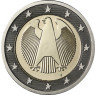 Deutschland 2 Euro Kursmünzen 2010 mit dem Bundesadler Mzz. F 