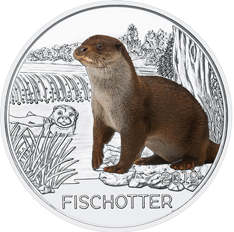 Österreich 3 Euro 2019 Fischotter I