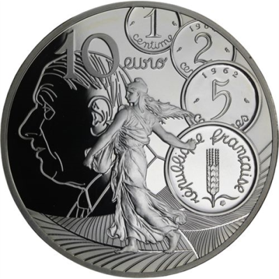 Frankreich-10 Euro-2020-AGpp-Säerin Nouveau Franc-RS