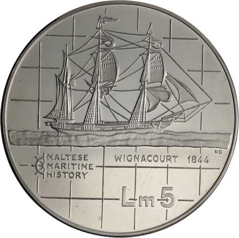 Malta-4x5 Liri-1984-AGpp-Maritime History-Etui