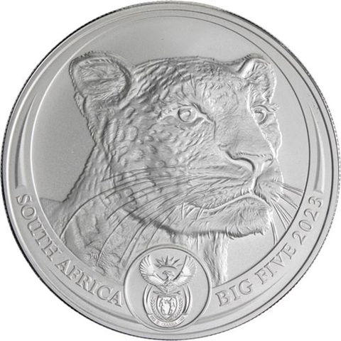 Süd Afrika-5 Rand-2023-AGstgl-Big Five Leopard-RS