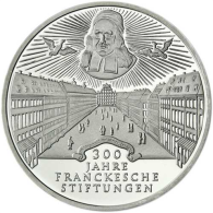 Deutschland 10 DM Silber 1998 Stgl. 300 Jahre Frankische Stiftungen I