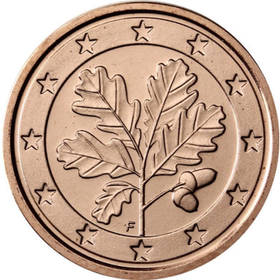 Deutschland 5 Euro-Cent 2019 Kursmünzen mit Eichenzweig