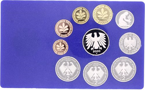 Deutschland-12,68 DM-2000-PP-Kurs-Blister-MzzD-RS