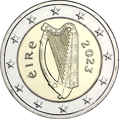 Irland-2-Euro-2023-Keltische-Harfe-RS