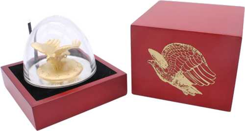 Ruanda-1000 FRW-2016-AGstgl-vergoldet-3D-Eagle Adler-Etui