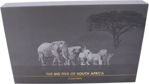 Tschad-10x5000 Francs-AU-Big Five-Etui
