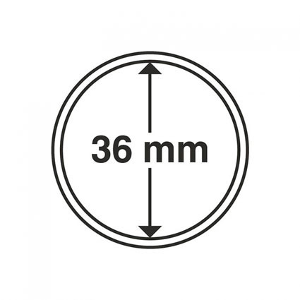 330757 - 10 Münzenkapseln Innendurchmesser 36 mm 