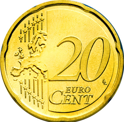 Estland 20 Cent 2016 bfr. Landkarte