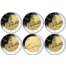 Deutschland 5 x 2 Euro Gedenkmünzen 2022 Mzz. A - J Wartburg Thüringen 