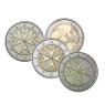 Malta 3 x 2 Euro Kursmünzen Jahrgänge: 2014, 2015 und  2016 Malteser Kreuz