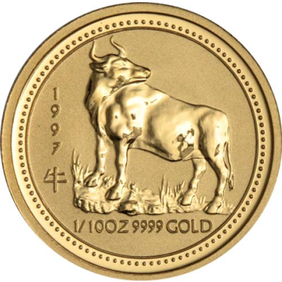 Australien-15Dollar-1997-AUstgl-LunarI-Ochse-RS