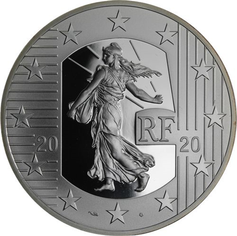Frankreich-10 Euro-2020-AGpp-Säerin Nouveau Franc-RS