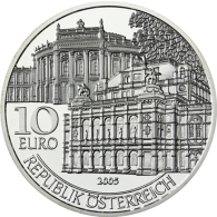 Österreich-10-Euro-2005-HGH-Wiedereröffnung-Burg-Oper-RS