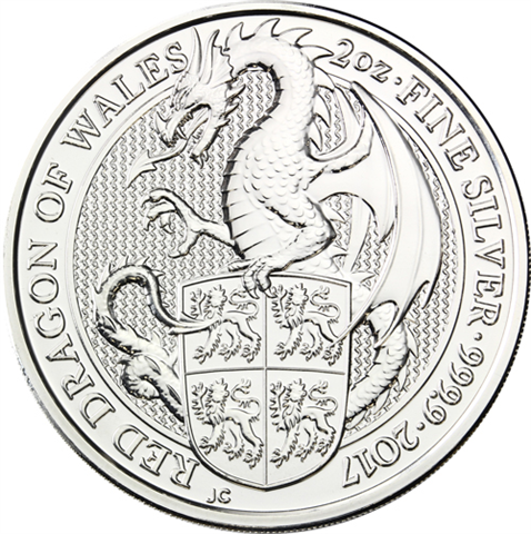 Grossbritannien-5Pfund-2017-AgStgl-2UnzenDragonofWales-RS