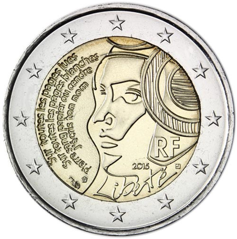 Frankreich-2Euro-2015-bfr-Föderationsfest-RS