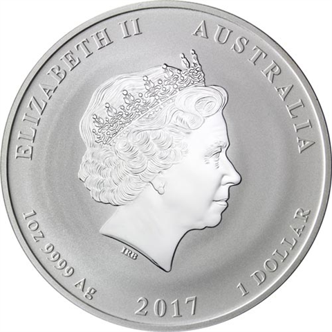 Australien-1Dollar-2017-AgStgl-1UnzeSilber-Lunar-Hahn-RS