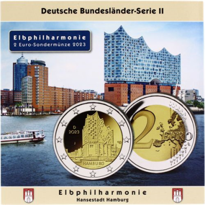 Deutschland-5x2Euro+Meda+Gold-2023-Elbphilharmonie-Album