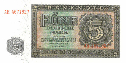 Banknotenserie Deutsche Notenbank 1948